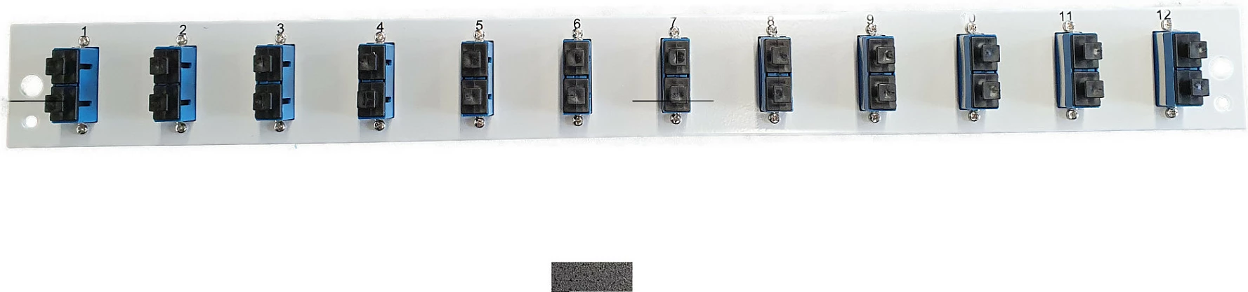 Panel patch EFB Elektronik 1U, 12x SC Duplex OS2, montim rack, i zi