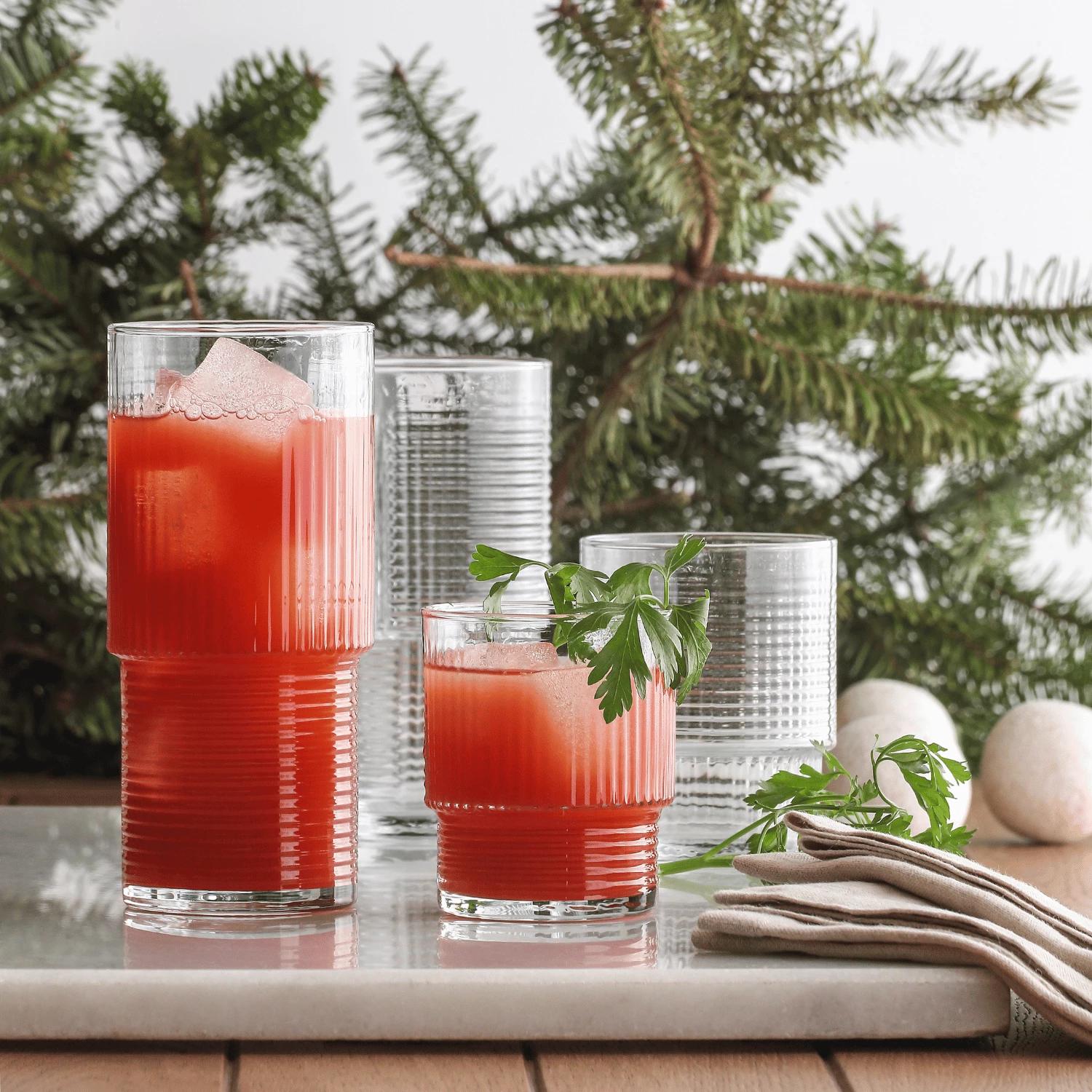 Gotë long drink LAV Istanbul 400 ml transparente, set 12 copë