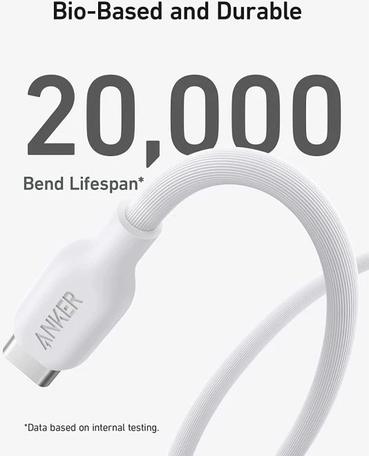 Kabllo USB-C në Lightning Anker 541 BIO 0.9m e zezë