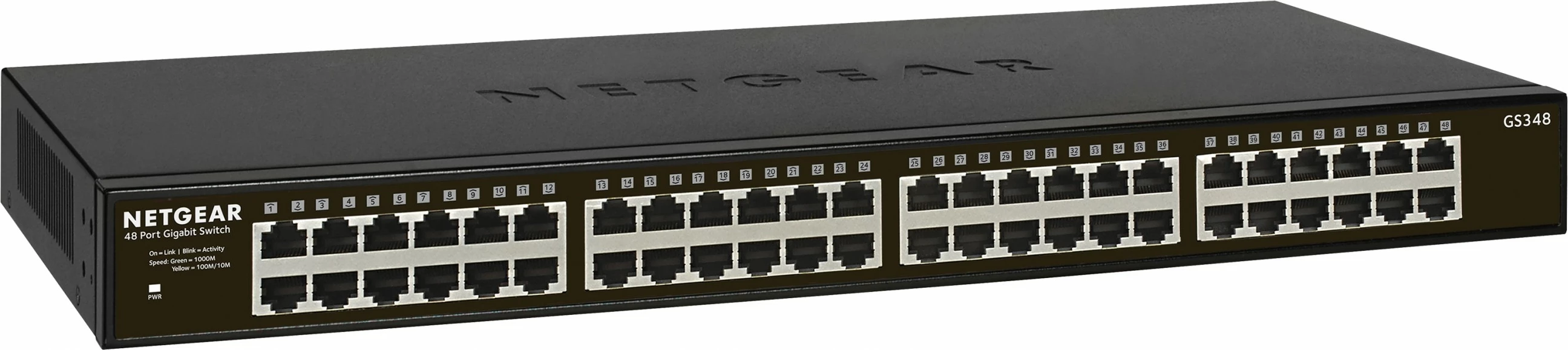Switch NETGEAR GS348, 48 porte, Gigabit Ethernet, 1U, i zi