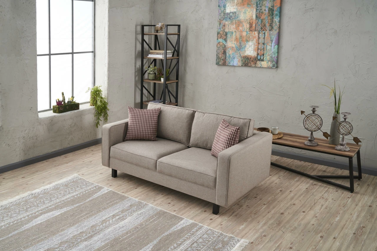 Divan dy vendësh Atelier del Sofa, lino Kale, krem