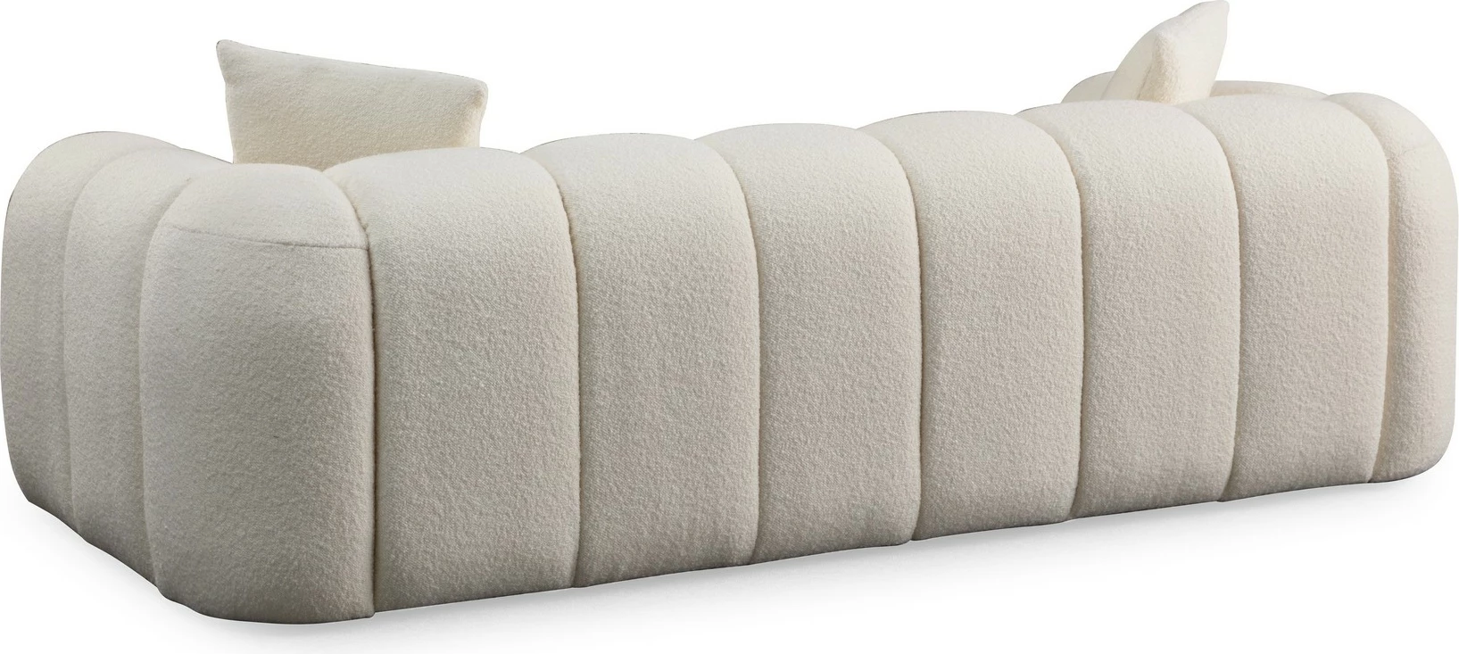 Divan treshe Atelier del Sofa Puffy, i bardhë