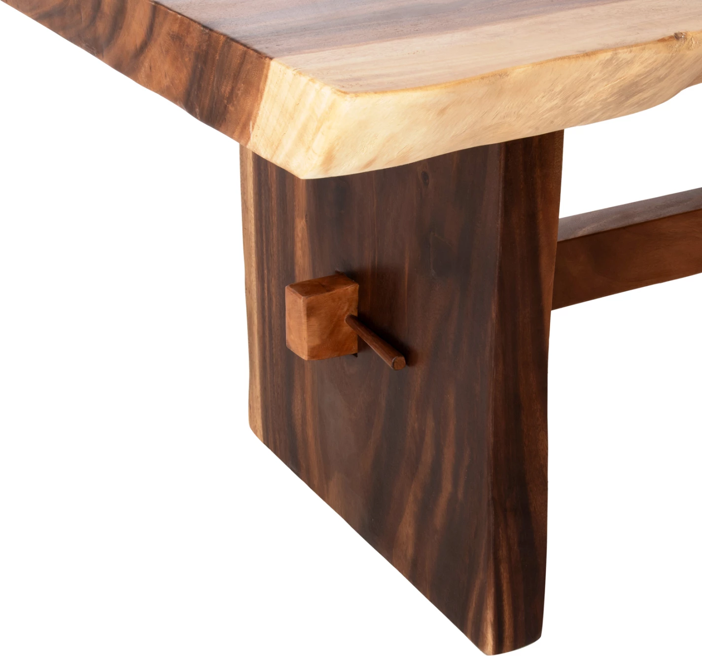 Tavolinë ngrënie ULYSES FH9757 dru SUAR ngjyrë natyrale 200x90x77 cm