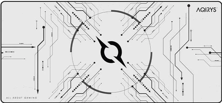 Mauspad Aqirys GRUIS Extra Large 900x400, e bardhë