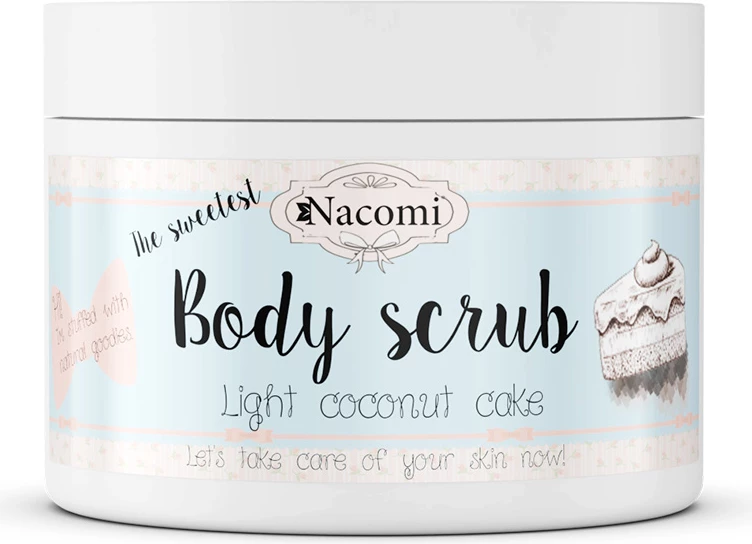 Peeling për trup Nacomi Light Coconut Cake për femra, 200g