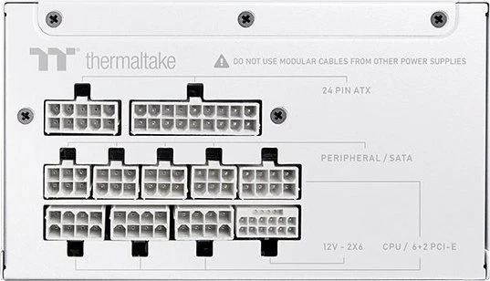 Furnizues rryme Thermaltake Toughpower GT Snow PS-TPT-0750FNFAGE-W 750W ATX 3.1 80 Plus Gold, i bardhë