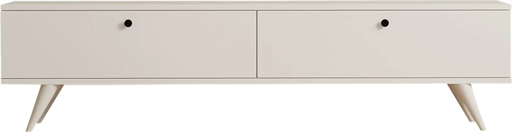 Kabinet TV Jate, ngjyrë e bardhë, 160x25x40cm