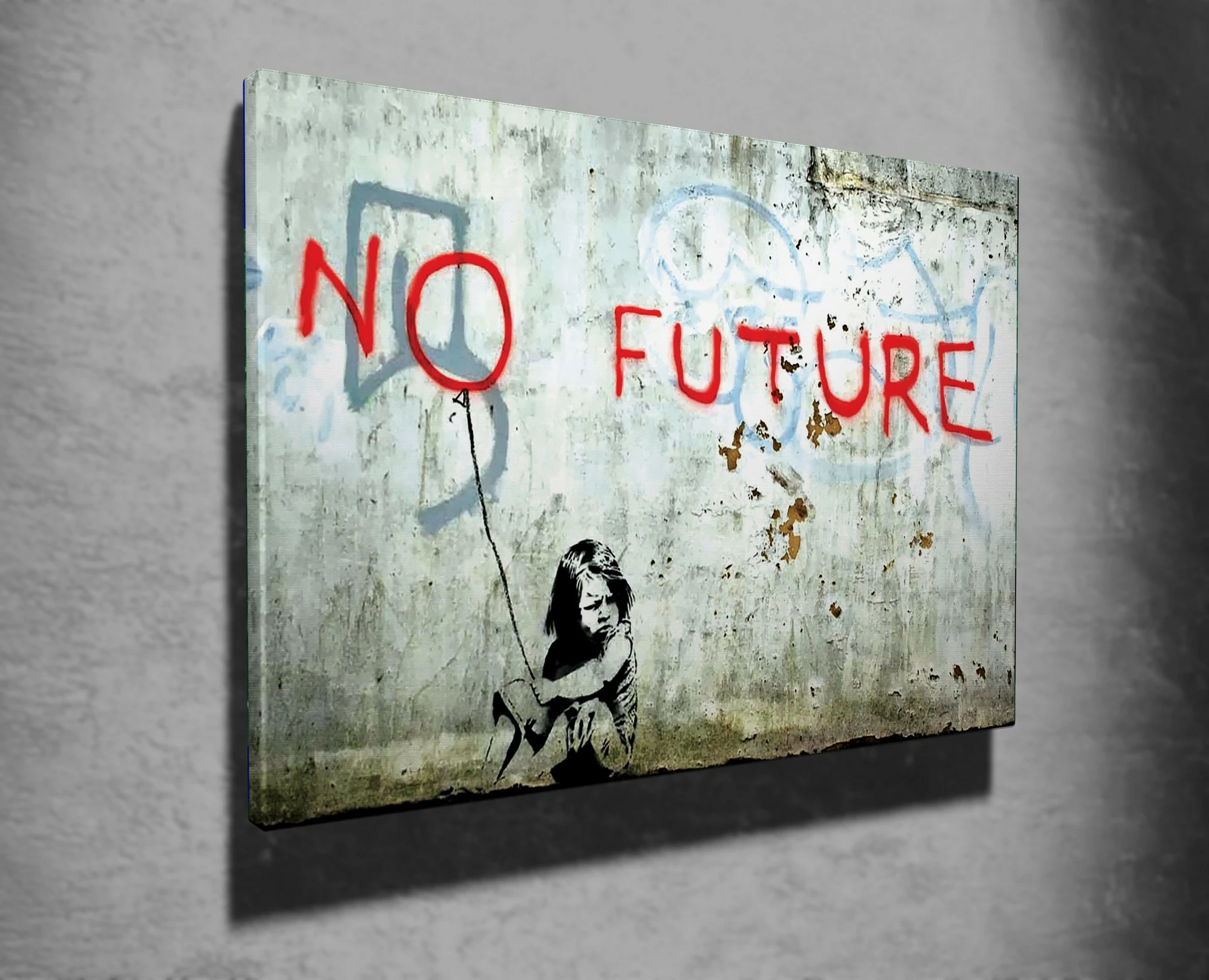 Pikturë dekorative në kanavacë, Banksy, shumëngjyrëshe, WY10, 50x70cm