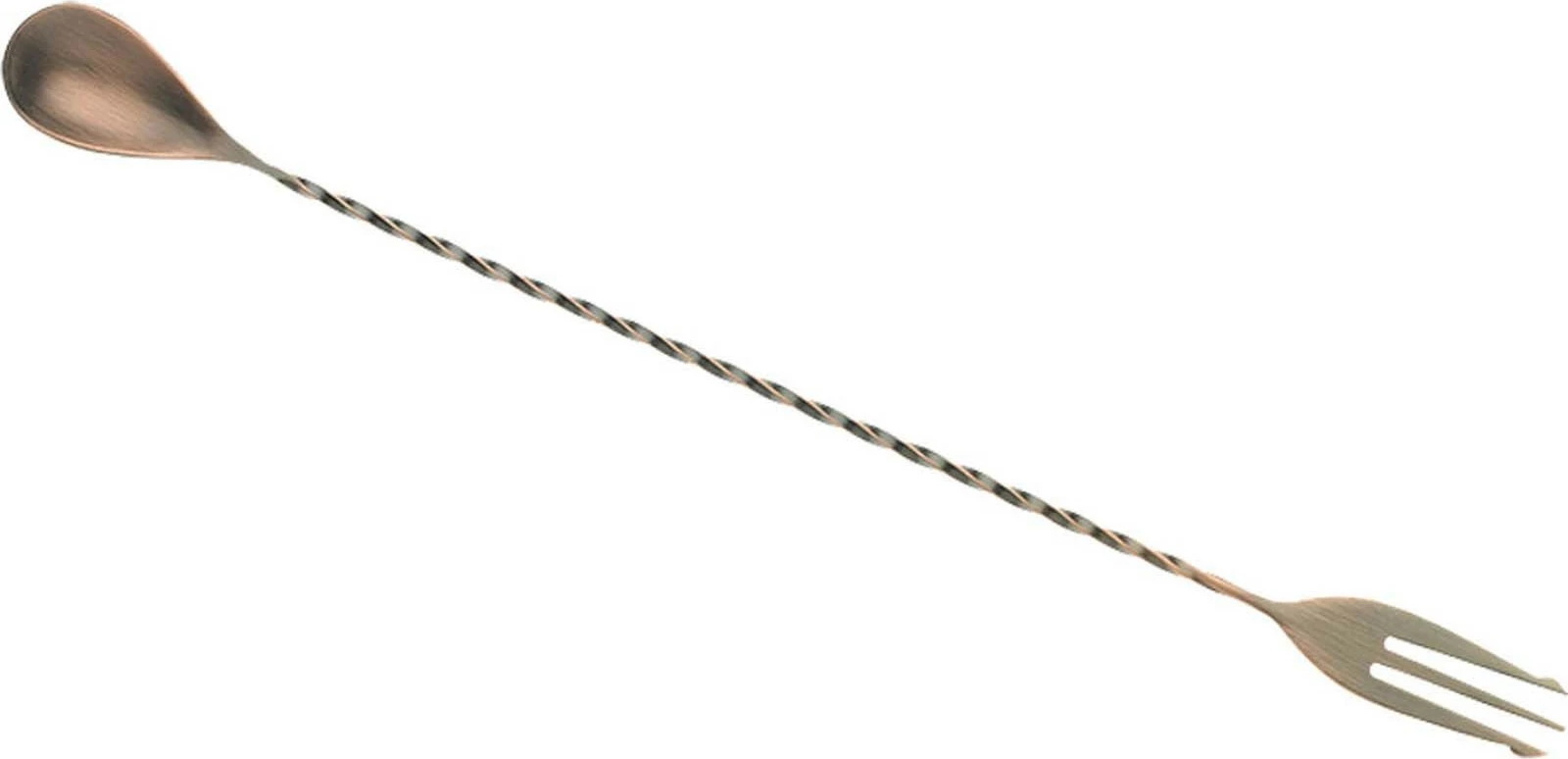 Lugë koktejli me pirun BarFly 315 mm bakër antik