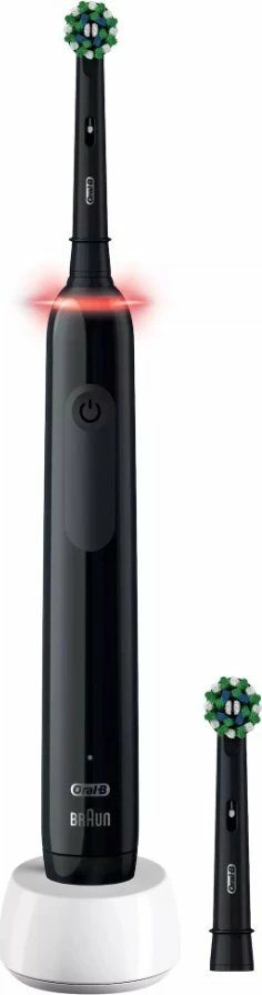 Furçë dhëmbësh elektrike Oral-B Pro 3 3000 CrossAction, 2 koka, e zezë