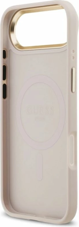Kapak telefoni Guess 4G Stripe MagSafe për iPhone 17 Air, rozë