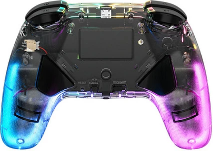 Gamepad DragonShock Orion Glow për Nintendo Switch, wireless, RGB, USB-C, i zi