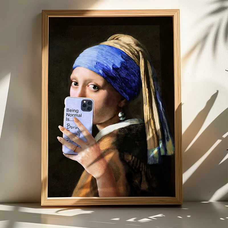 Pikturë murale Dorazen, kornizë druri, print digjital, shumëngjyrëshe, 50x2x70cm