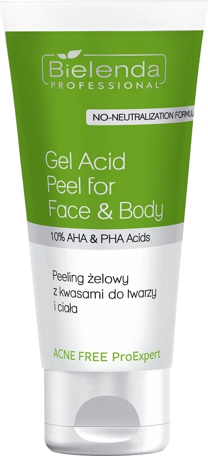 Gel peeling për fytyrë dhe trup Bielenda Professional Acne Free ProExpert për femra, 150ml