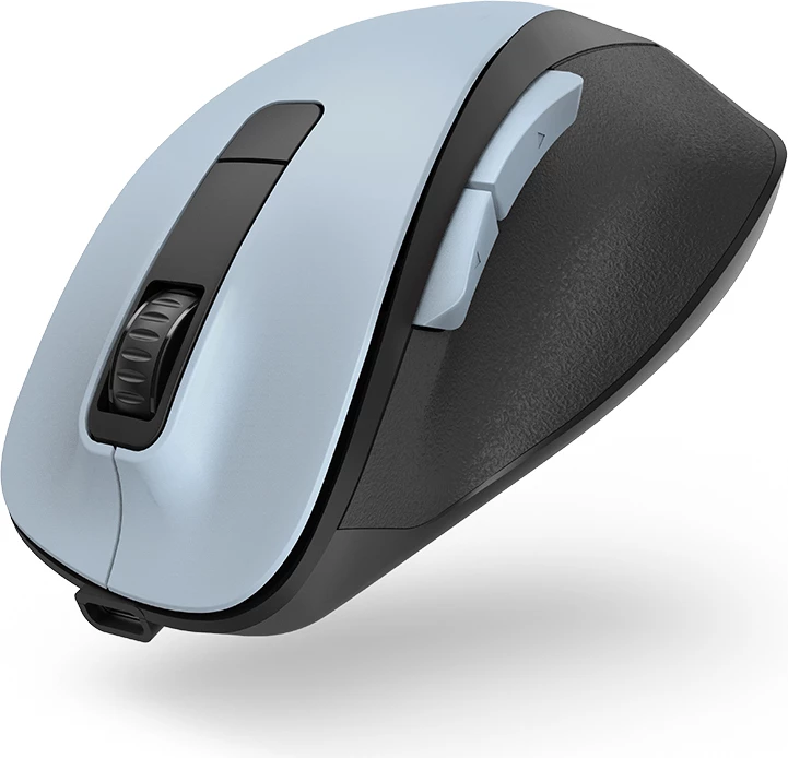 Maus wireless Hama MW-500 V2 me bateri të rikarikueshme, Kaltër e çelët