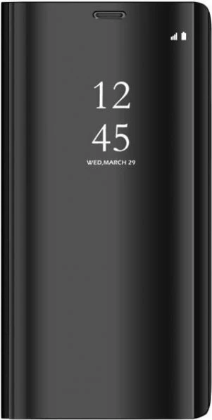 Mbështjellës Clear View ONASI për Samsung Galaxy J6 2018 (J600), flip wallet me stand, i zi