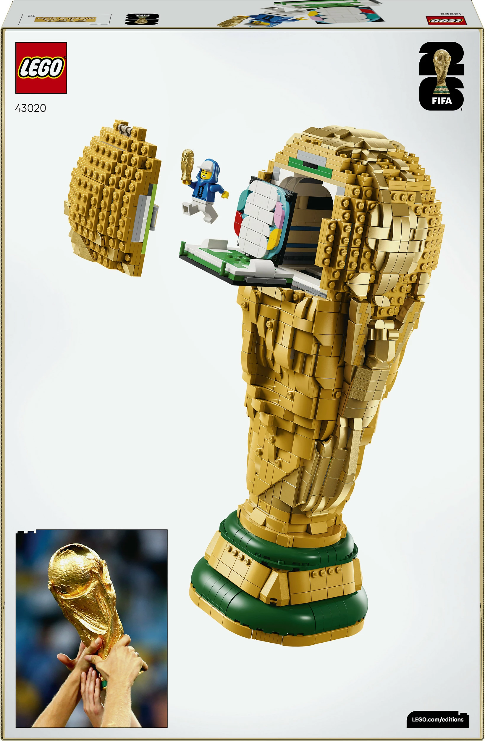 Set ndërtimi LEGO FIFA World Cup Official Trophy 43020, 2842 copë, shumëngjyrësh