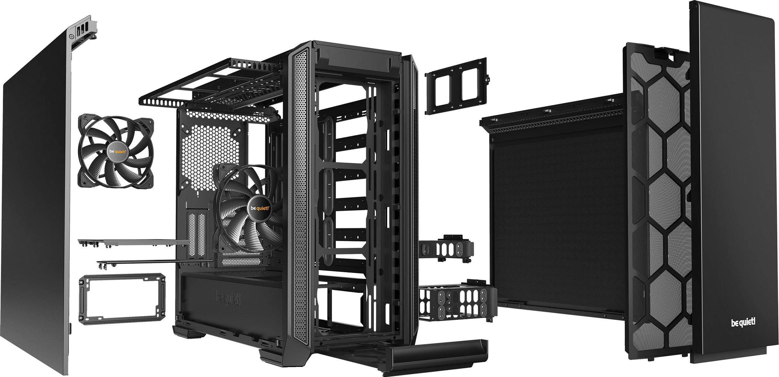 Kasë Be Quiet! Silent Base 601, Midi Tower, PC, E zezë, ATX, EATX, micro ATX, Mini-ITX