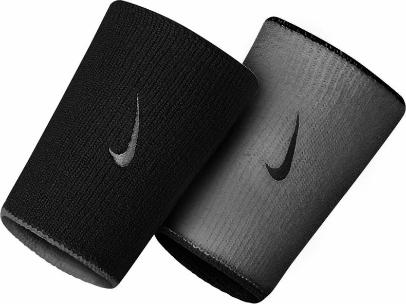 Shirit dore për sport Nike Swoosh Doublewide, për meshkuj dhe femra, gri e zi