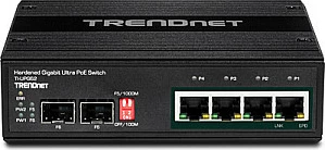 Switch TRENDnet TI-UPG62, 4x Gigabit Ultra PoE, 2x SFP, DIN Rail, IP30