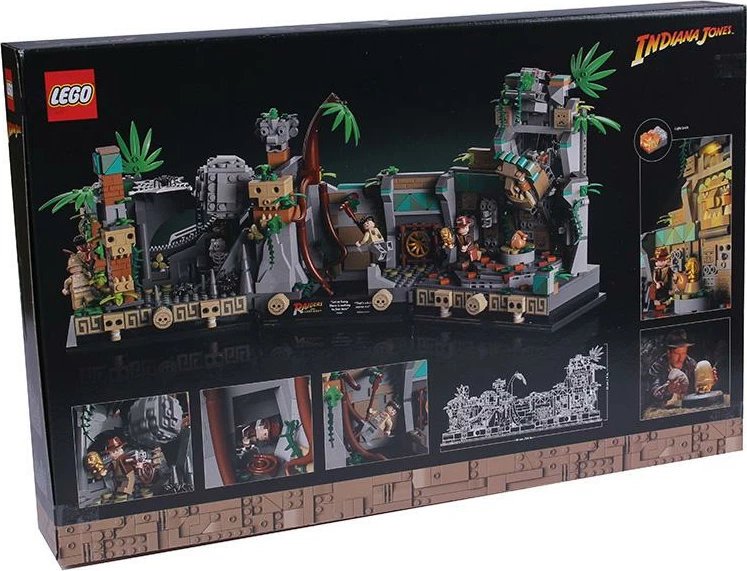 Set LEGO, LEGO, Indiana Jones Temple of the Golden Idol 77015, 1545 copë, mosha 18+, ngjyrë ari