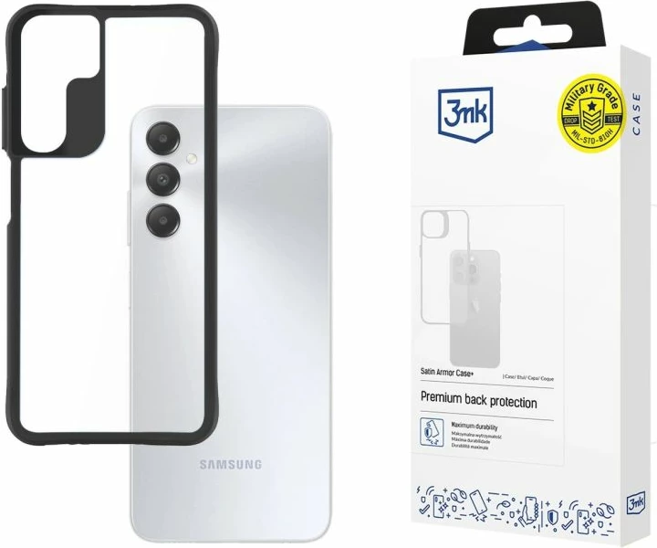 Mbrojtëse telefoni 3mk Satin Armor Case+ për Samsung Galaxy A15 5G, transparente