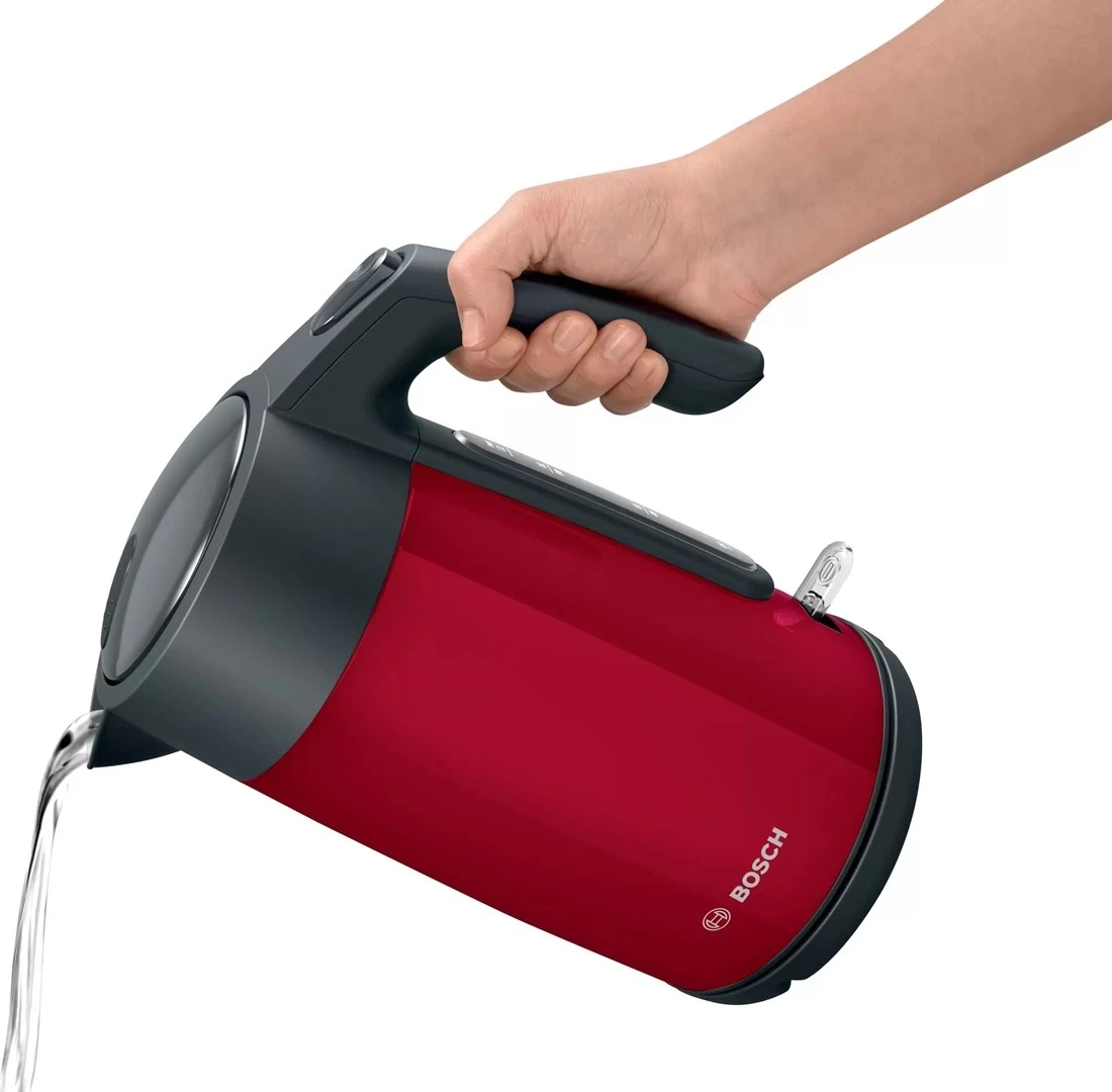 Vluese uji Bosch TWK7L464, 1.7L, 2400W, e kuqe