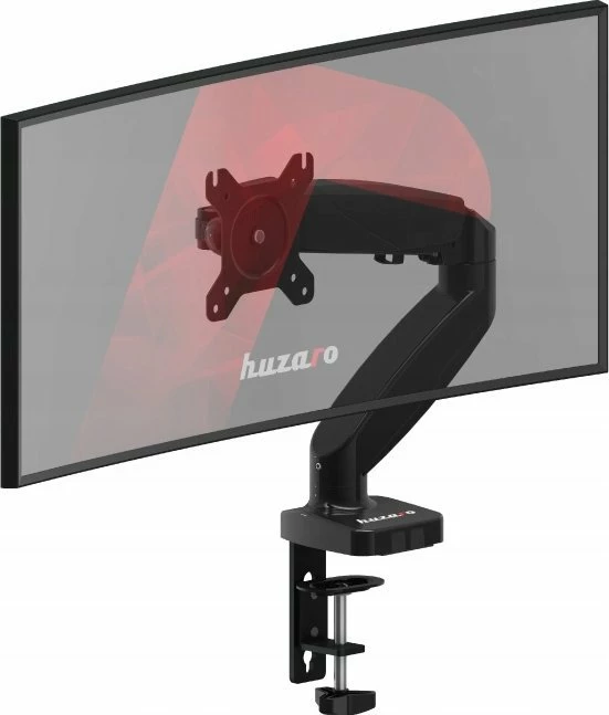 Mbajtëse tavoline për monitor Huzaro 1.2 (KG-A-HZRO-011) 15"-27", VESA 75x75/100x100, gas spring, e zezë