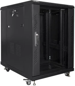Kasë rack LANBERG FF01-6815-12B, 19", 15U, e zezë