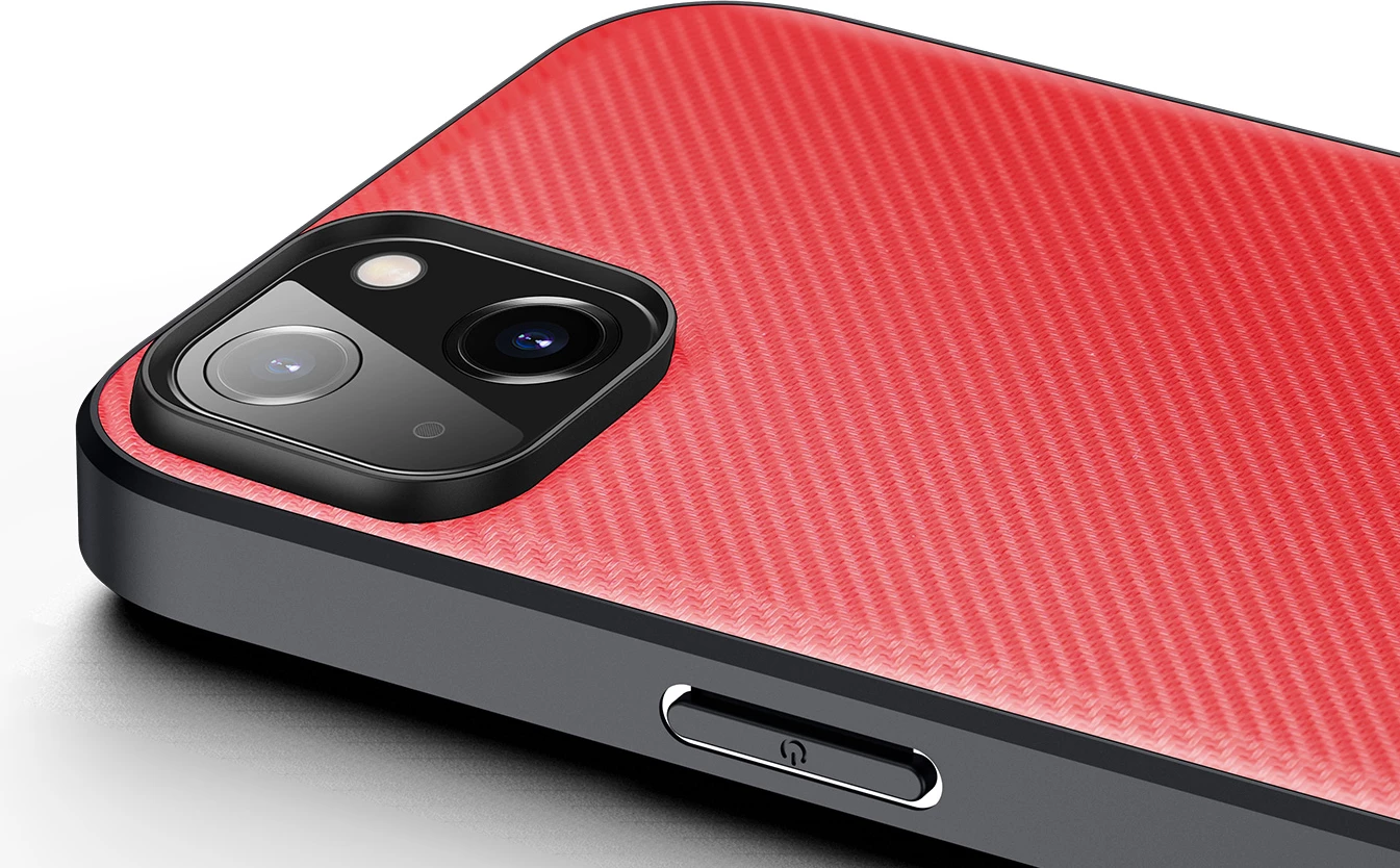 Mbështjellës Dux Ducis Fino për iPhone 14 Plus, Najlon, Kuq