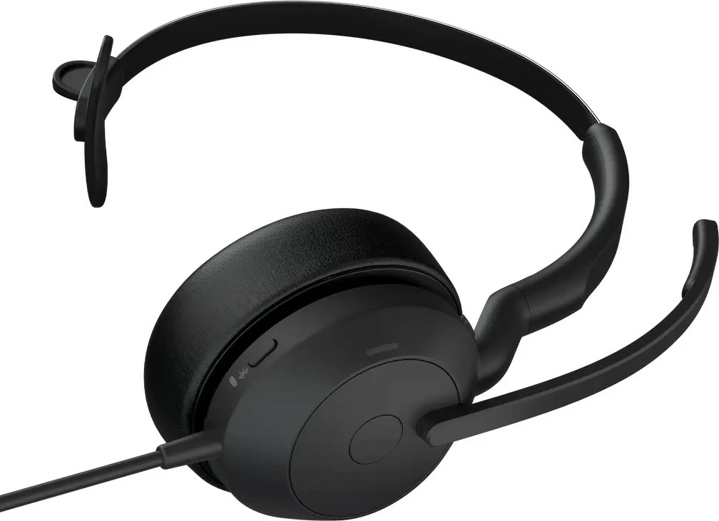 Kufje Jabra Evolve2 50, me kabllo, monaurale, ANC, e zezë