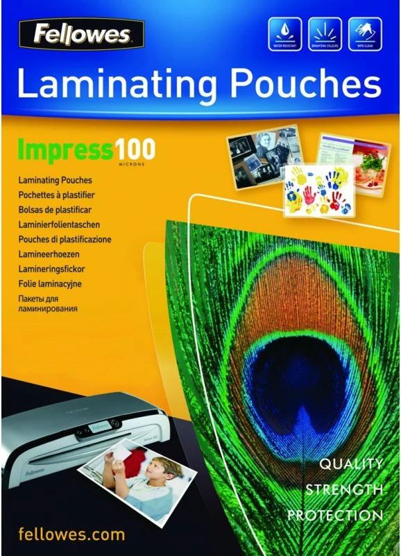 Fletë laminimi Fellowes A4 100 mic 100 copë