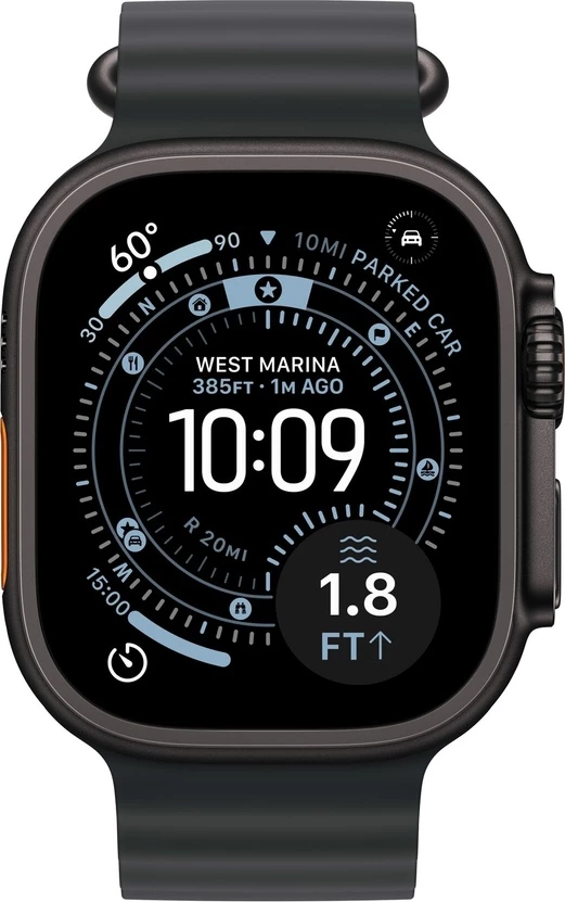 Apple Watch Ultra 3 Cellular 49mm Large Black Titanium Milanese Loop