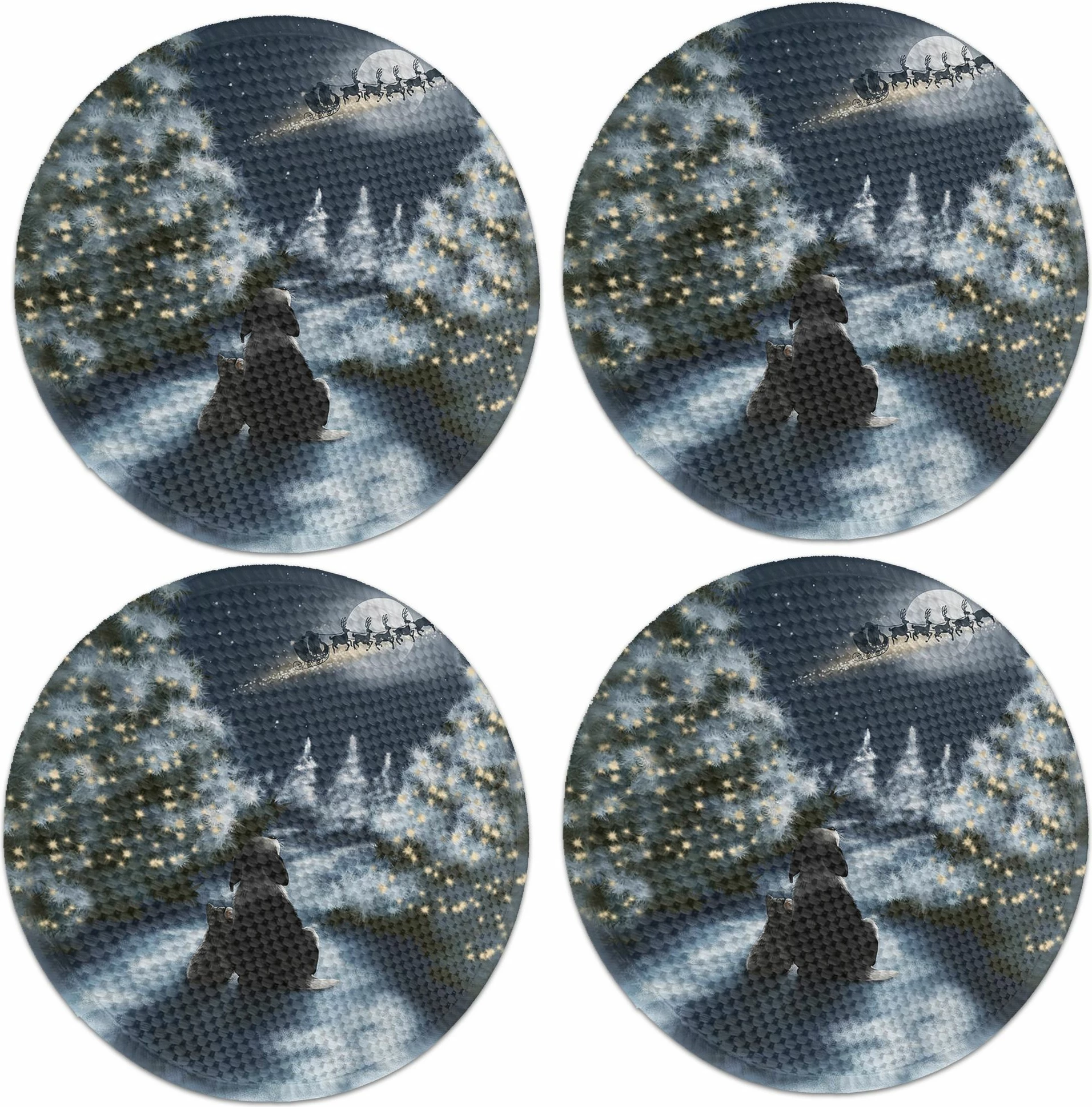 Set nënshtrues tavoline Hermia Concept, 3723Supla, shumëngjyrësh, 4 copë