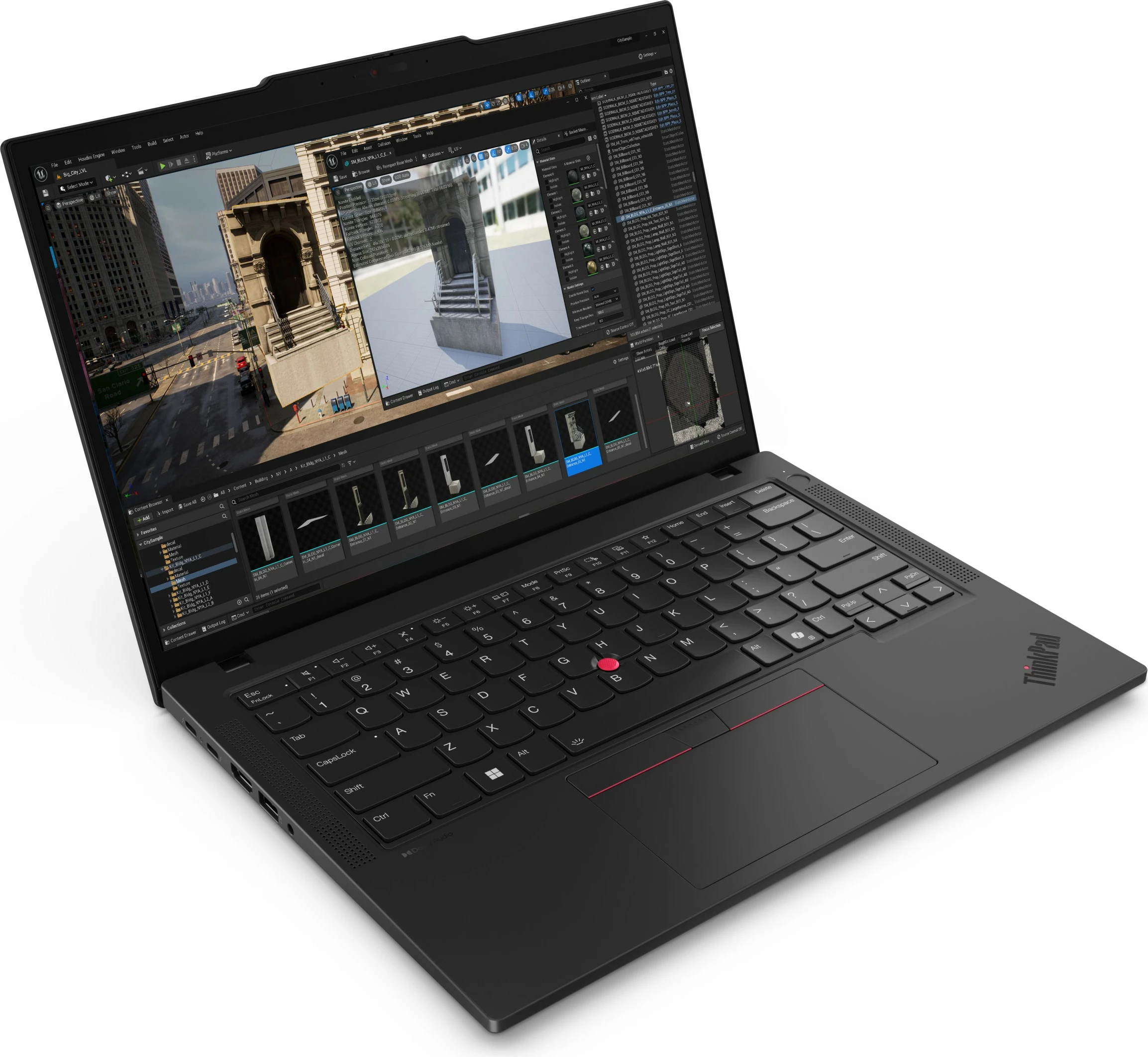 Kompjuter Lenovo ThinkPad P14s Gen 5 AMD Ryzen 7, 64GB RAM, 2TB SSD, 14 inç, e zezë
