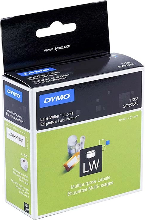 Etiketa Dymo 11355 / S0722550 19x51mm pa ngjyrë paketë 6 copë