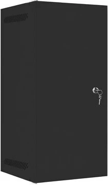 Kasë rrjeti Lanberg WF10-2312-00B, 12U, për montim në mur, Metal, E zezë