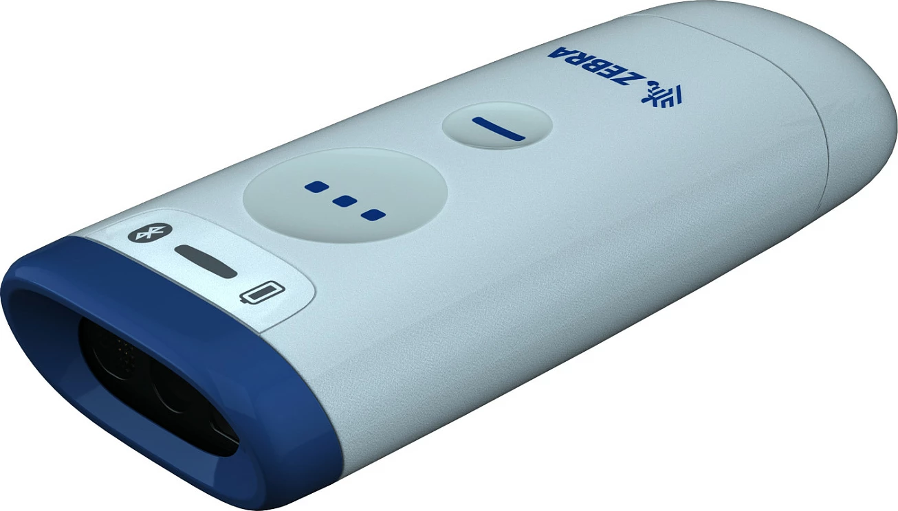 Skaner barkodi Zebra CS60-HC, portativ 1D/2D, LED, i bardhë/kaltër