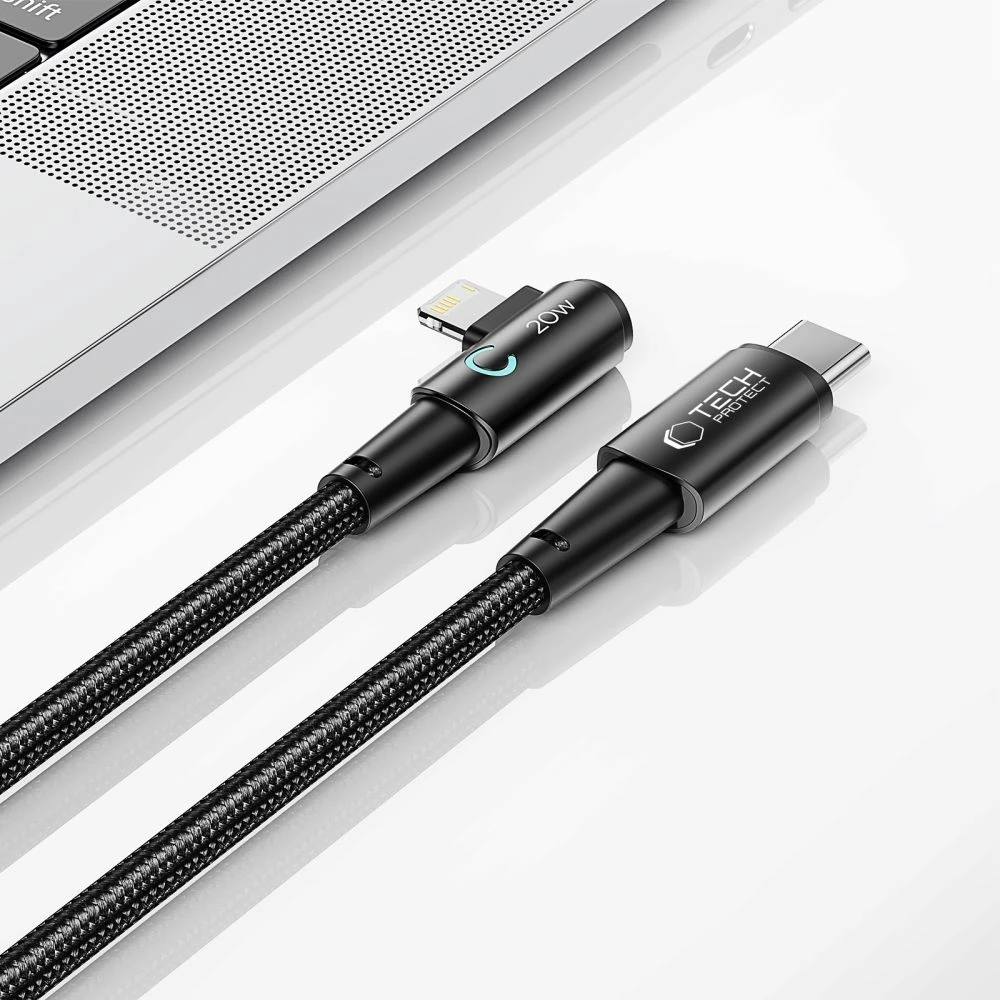 Kabllo Tech-Protect UltraBoost L, Lightning në USB-C, 1m, 20W, Gri