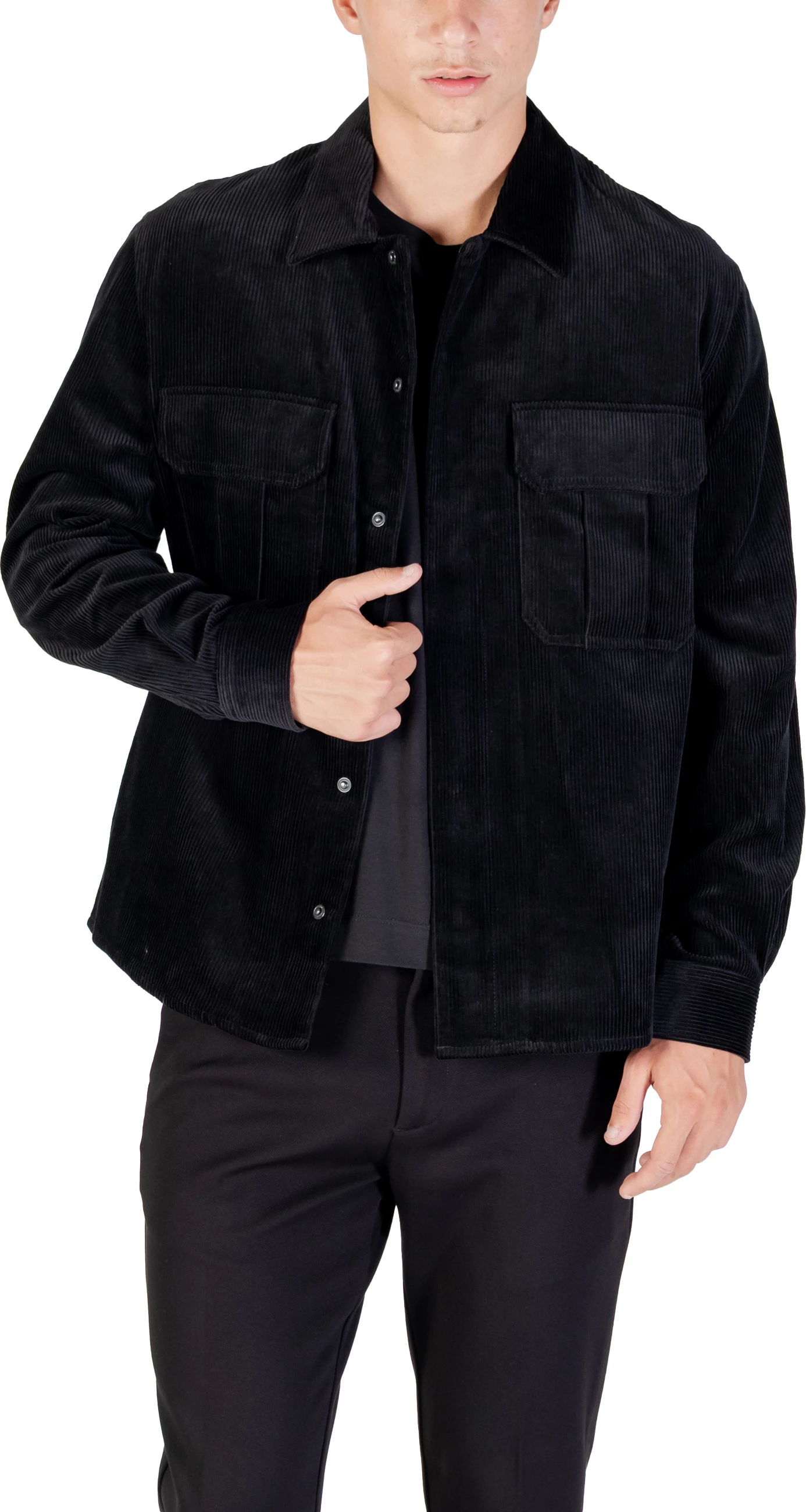 Këmishë për meshkuj Antony Morato MMSL00770-FA300030, e zezë [Madhësia: XXL]