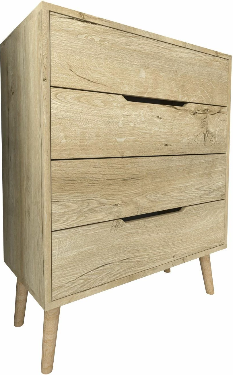Komodë Skye Decor, ngjyrë lisi safir