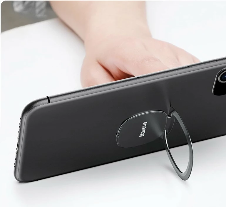 Mbështjellës unazë Baseus SUYB-0S për celular, ultra i hollë, argjendtë