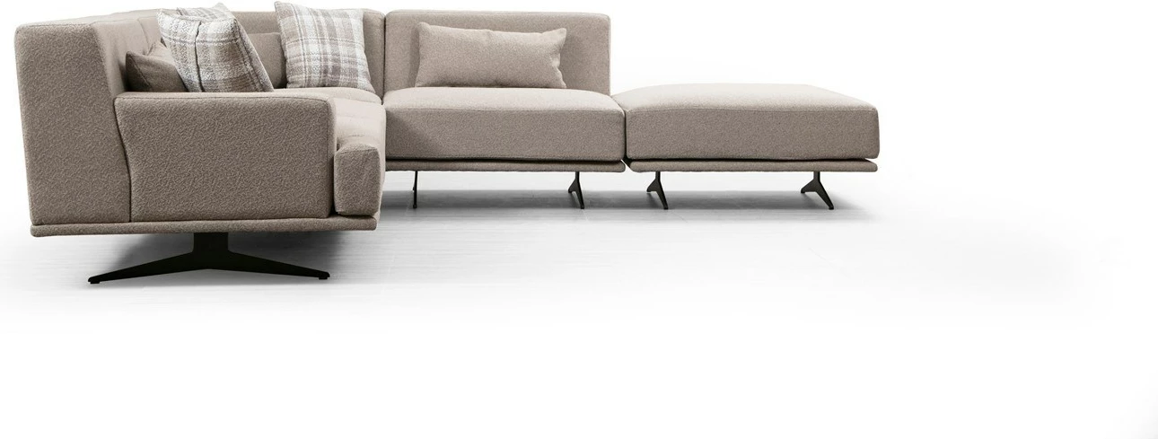 Kënd-sofë Atelier del Sofa, Bentley Corner (L3-C-O1-PUF), bezhë