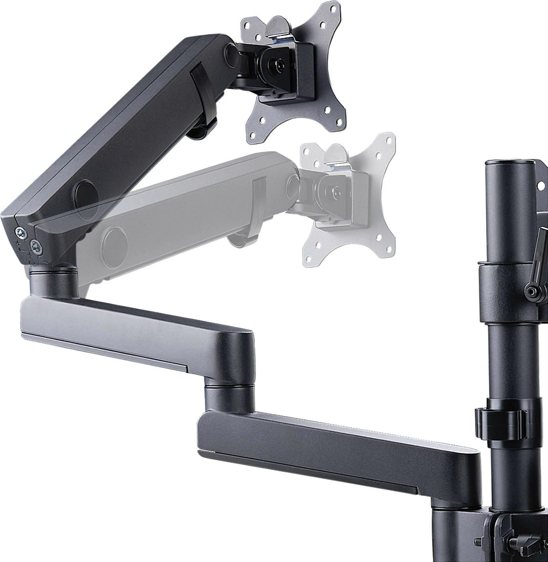 Mbajtëse tavoline për 3 monitorë StarTech, deri 27", VESA 75x75/100x100, clamp/grommet, e zezë