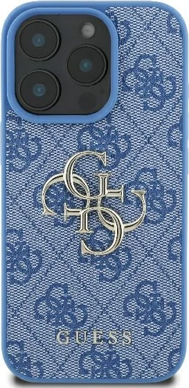 Mbështjellës Guess 4G Big Logo për iPhone 16 Pro Max, Kaltër