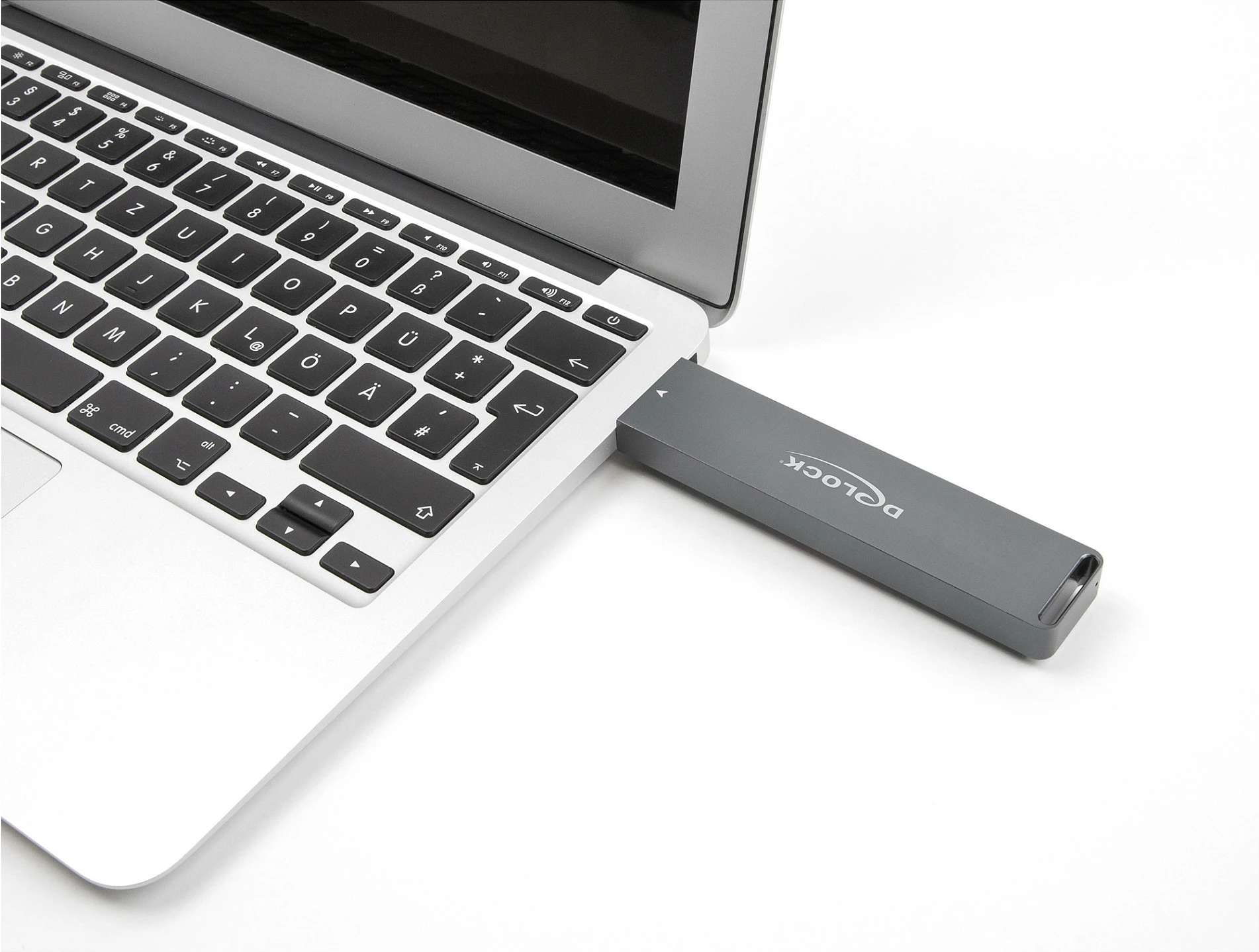Kasë eksternale DeLOCK për SSD M.2 NVMe/SATA, USB-A 10Gbps, gri