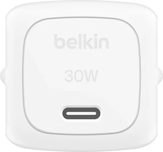 Karikues muri Belkin WCA008kq1MWH-B6, 30W USB-C PD, kabllo USB-C 1m, i bardhë