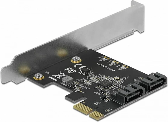 Kartë PCIe SATA DeLOCK 90431, JMicron JMB582, 2x SATA III 6 Gbit/s