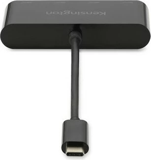 USB hub Kensington CH1200, 4 porta, USB-C 10Gbps, e zezë