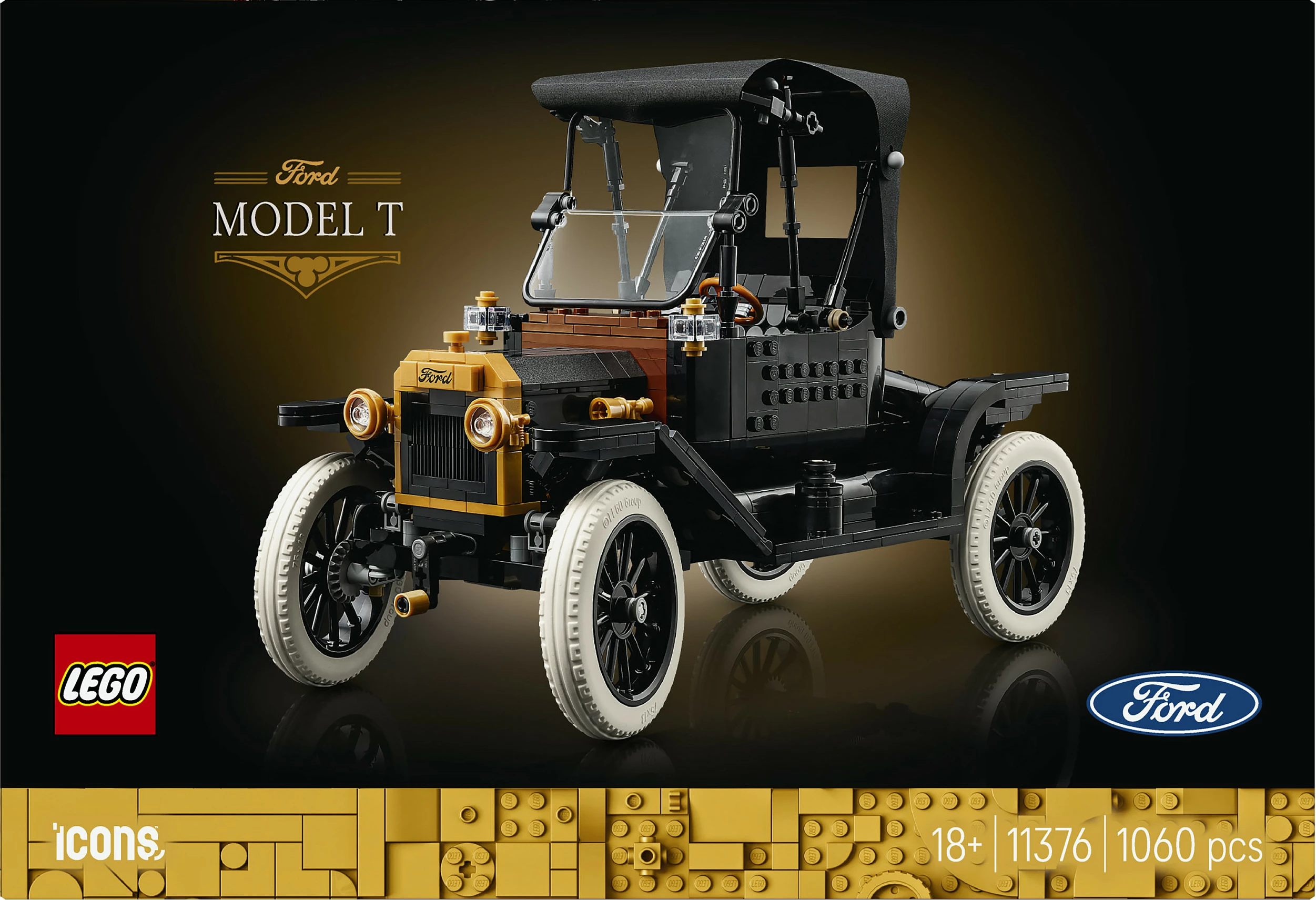Set ndërtimi LEGO Icons Ford Model T 11376, 1060 copë, multicolor